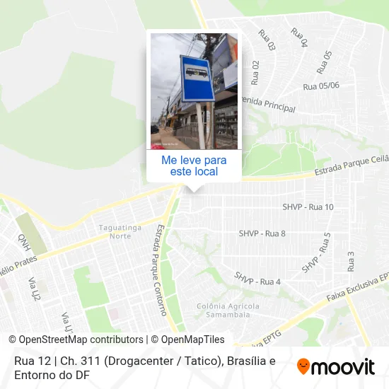 Rua 12 | Ch. 311 (Drogacenter / Tatico) mapa