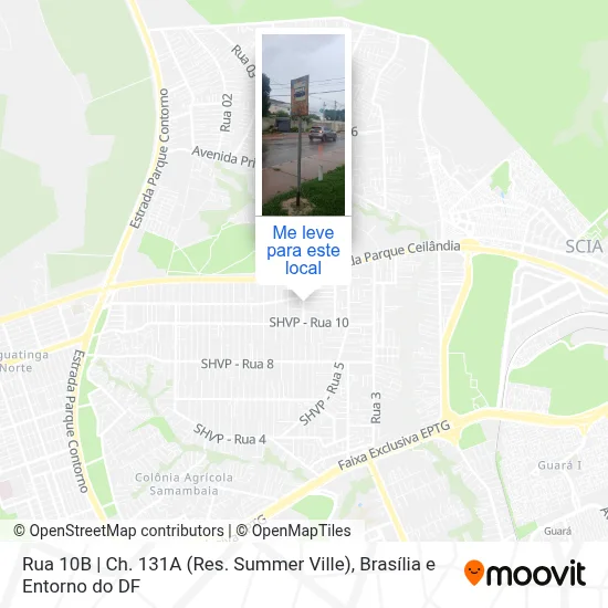 Rua 10B | Ch. 131A (Res. Summer Ville) mapa