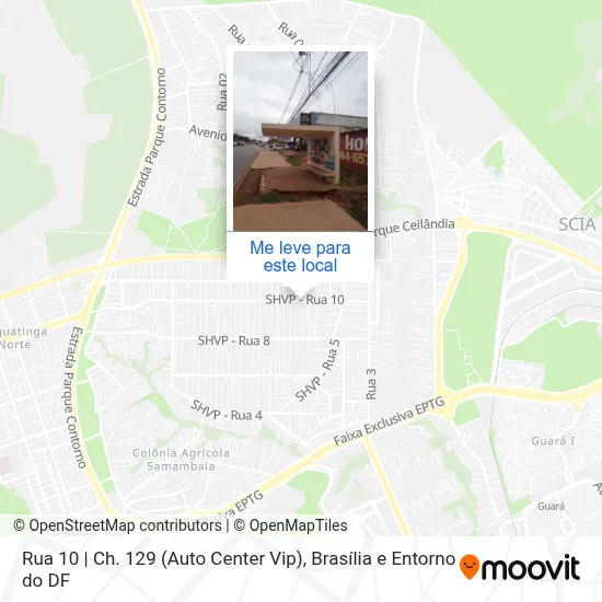Rua 10 | Ch. 129 (Auto Center Vip) mapa