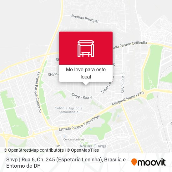 Shvp | Rua 6, Ch. 245 (Espetaria Leninha) mapa