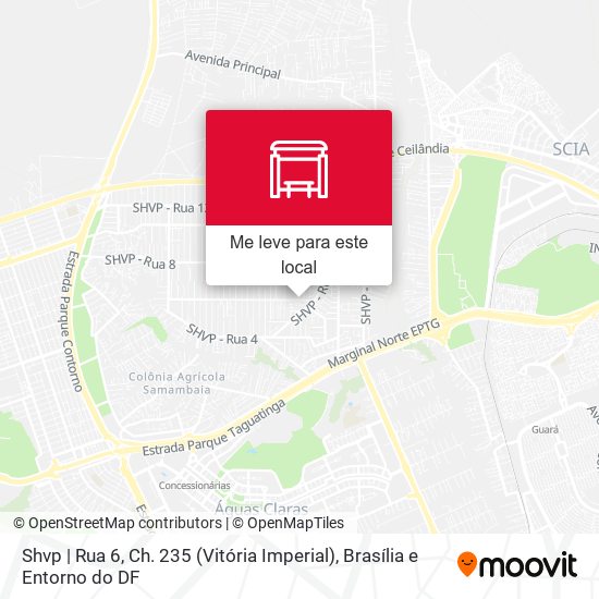 Shvp | Rua 6, Ch. 235 (Vitória Imperial) mapa