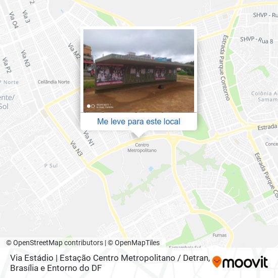 Via Estádio | Estação Centro Metropolitano / Detran mapa