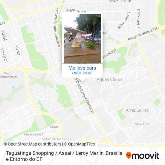 Taguatinga Shopping / Assaí / Leroy Merlin mapa