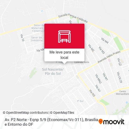 Av. P2 Norte - Eqnp 5 / 9 (Economax / Vc-311) mapa