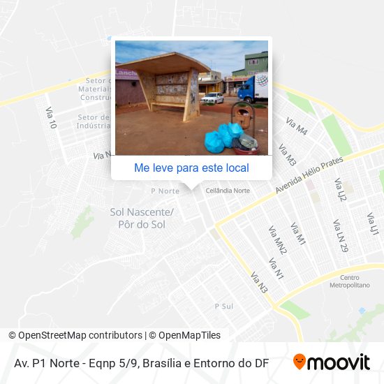 Av. P1 Norte - Eqnp 5/9 mapa