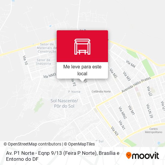 Av. P1 Norte - Eqnp 9 / 13 (Feira P Norte) mapa