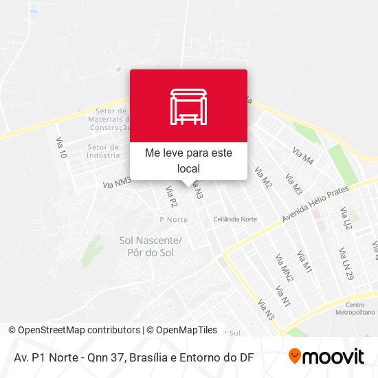 Av. P1 Norte - Qnn 37 mapa