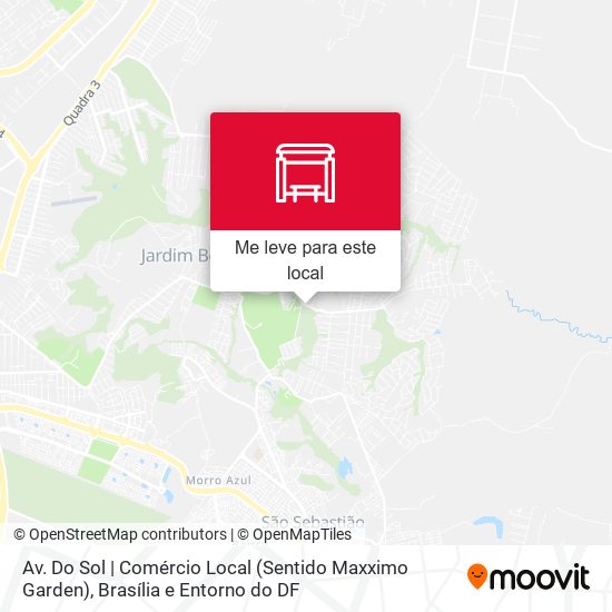 Av. Do Sol | Comércio Local (Sentido Maxximo Garden) mapa