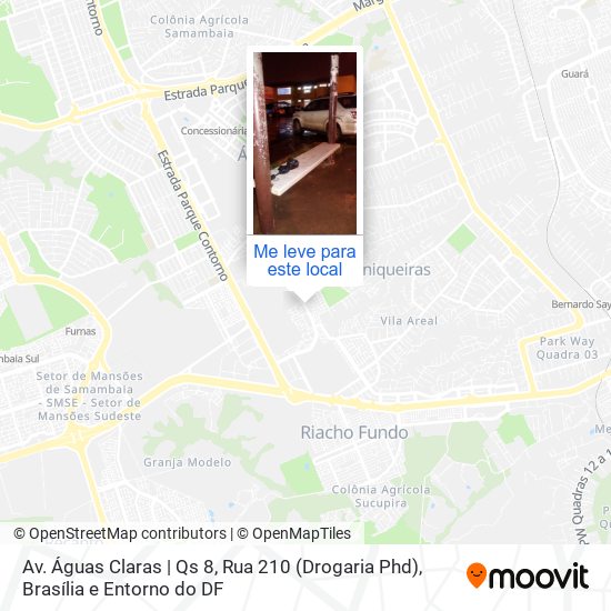 Av. Águas Claras | Qs 8, Rua 210 (Drogaria Phd) mapa