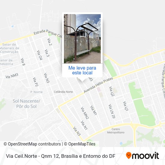 Via Ceil.Norte - Qnm 12 mapa