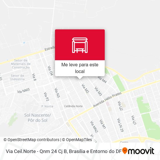 Via Ceil.Norte - Qnm 24 Cj B mapa