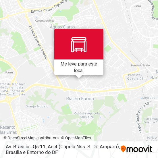 Av. Brasília | Qs 11, Ae 4 (Capela Nss. S. Do Amparo) mapa