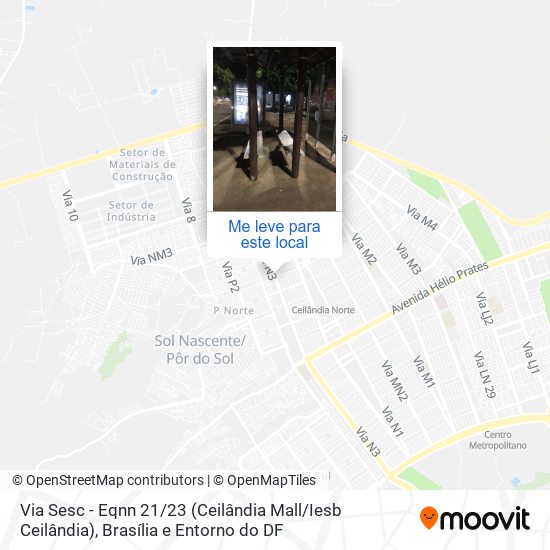 Via Sesc - Eqnn 21 / 23 (Ceilândia Mall / Iesb Ceilândia) mapa