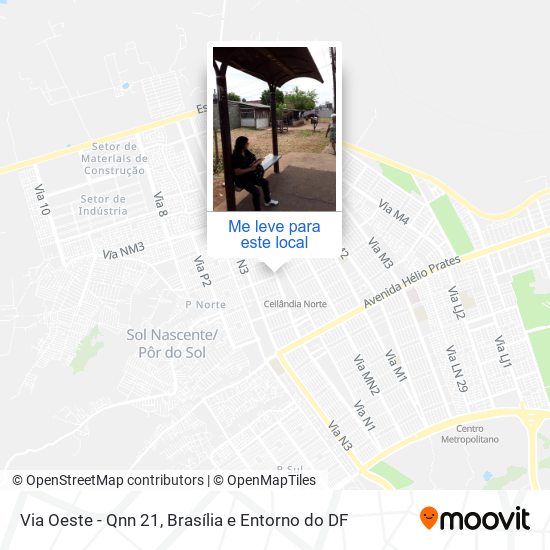 Via Oeste - Qnn 21 mapa