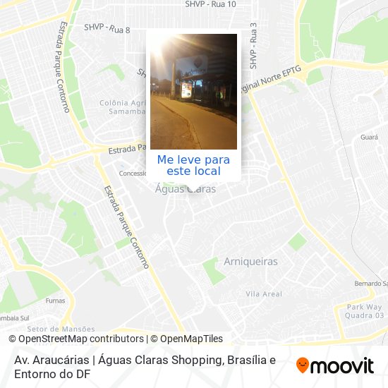 Av. Araucárias | Águas Claras Shopping mapa