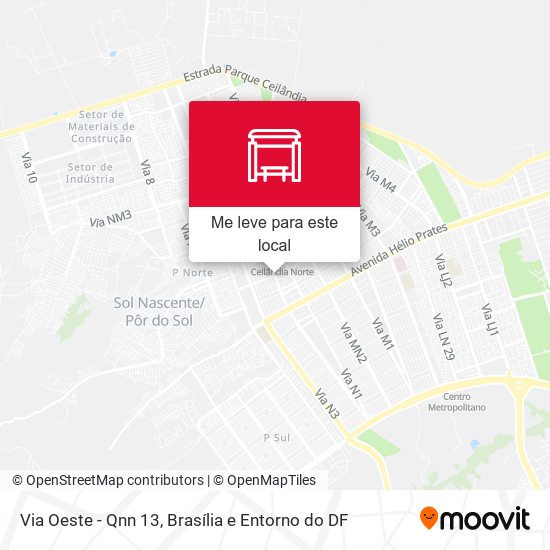 Via Oeste - Qnn 13 mapa