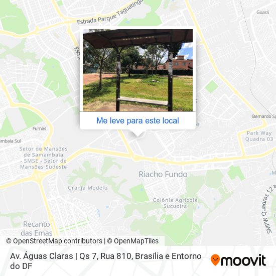 Av. Águas Claras | Qs 7, Rua 810 mapa