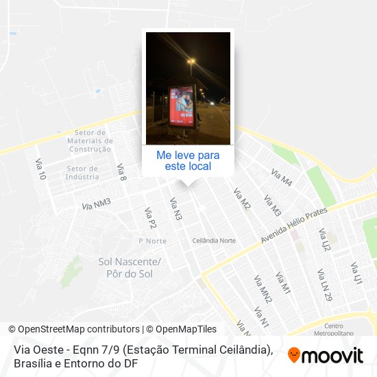 Via Oeste - Eqnn 7 / 9 (Estação Terminal Ceilândia) mapa