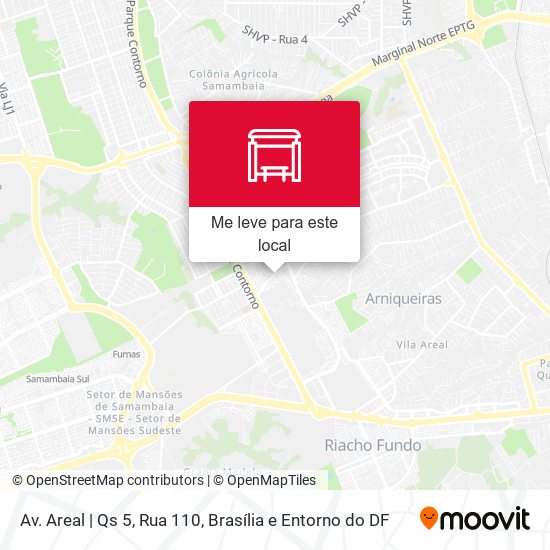 Av. Areal | Qs 5, Rua 110 mapa