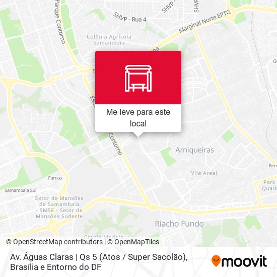 Av. Águas Claras | Qs 5 (Atos / Super Sacolão) mapa