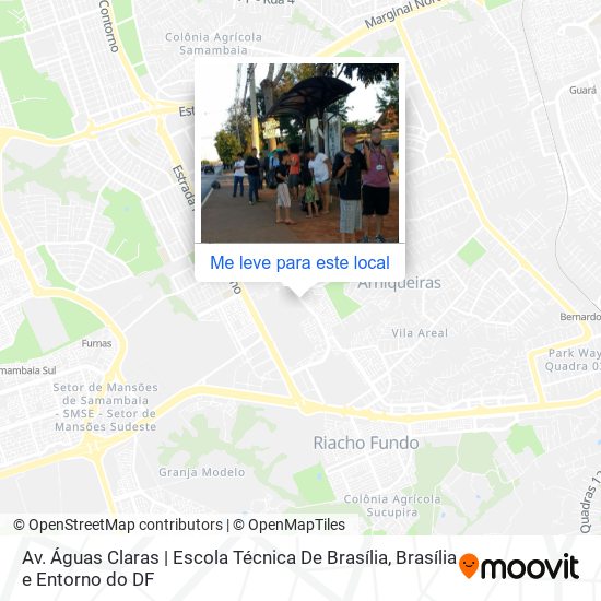 Av. Águas Claras | Escola Técnica De Brasília mapa