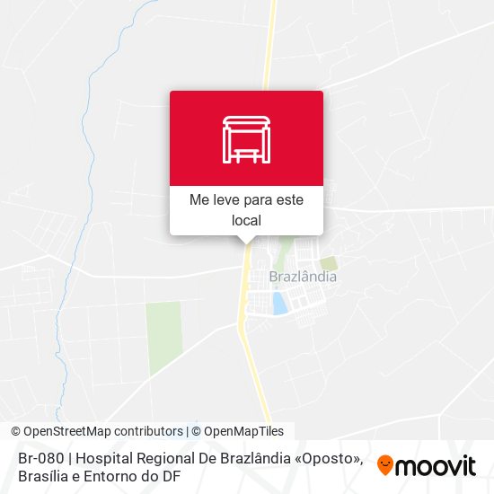 Br-080 | Hospital Regional De Brazlândia «Oposto» mapa