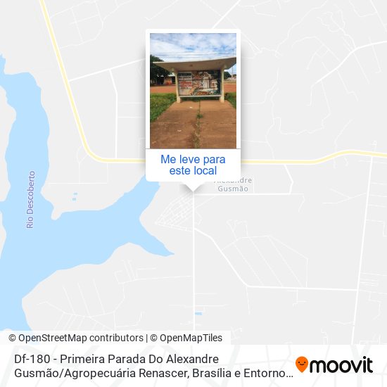 Df-180 - Primeira Parada Do Alexandre Gusmão / Agropecuária Renascer mapa
