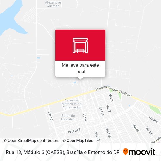 Rua 13, Módulo 6 (CAESB) mapa