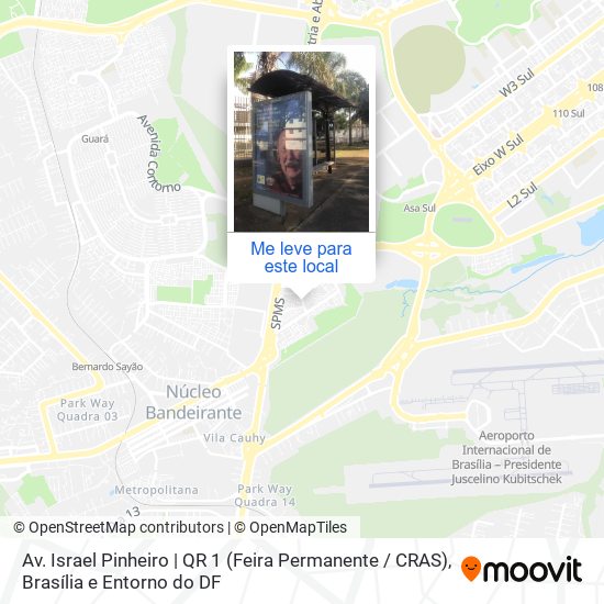Av. Israel Pinheiro | QR 1 (Feira Permanente / CRAS) mapa