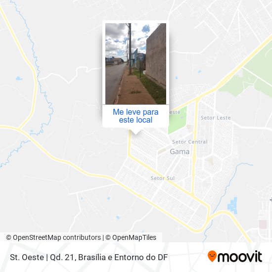 St. Oeste | Qd. 21 mapa