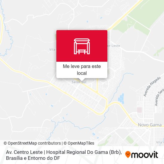 Av. Centro Leste | Hospital Regional Do Gama (Brb) mapa