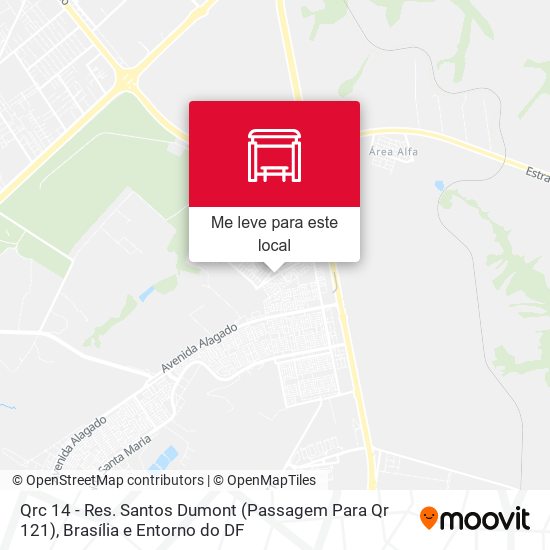 Qrc 14 - Res. Santos Dumont (Passagem Para Qr 121) mapa