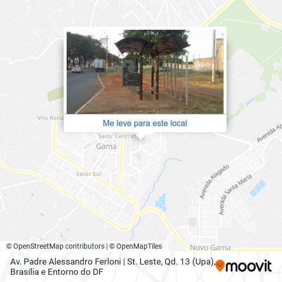 Av. Padre Alessandro Ferloni | St. Leste, Qd. 13 (Upa) mapa