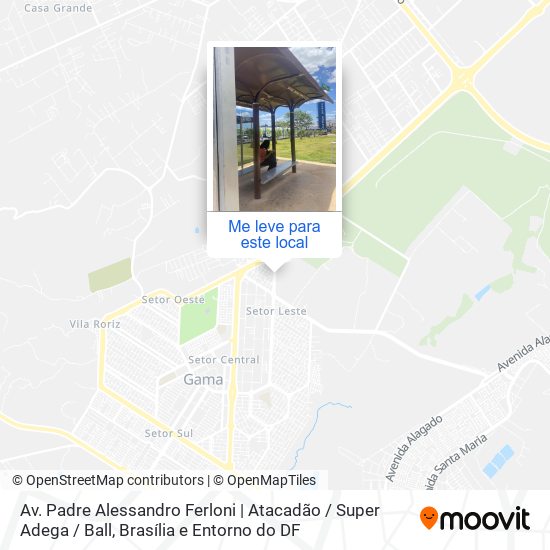 Av. Padre Alessandro Ferloni | Atacadão / Super Adega / Ball mapa