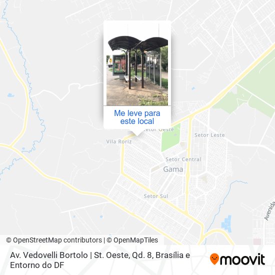 Av. Vedovelli Bortolo | St. Oeste, Qd. 8 mapa