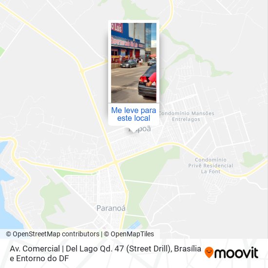 Av. Comercial | Del Lago Qd. 47 (Street Drill) mapa
