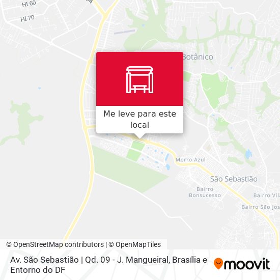 Av. São Sebastião | Qd. 09 - J. Mangueiral mapa