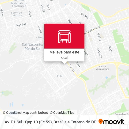 Av. P1 Sul - Qnp 10 (Ec 59) mapa