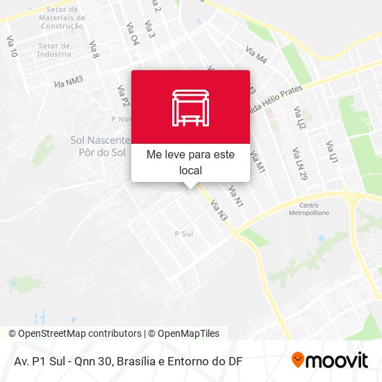 Av. P1 Sul - Qnn 30 mapa