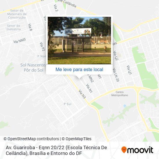 Av. Guariroba - Eqnn 20 / 22 (Escola Técnica De Ceilândia) mapa