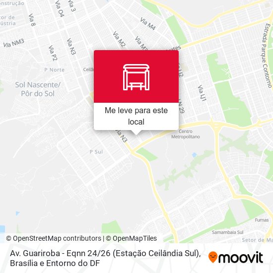 Av. Guariroba - Eqnn 24 / 26 (Estação Ceilândia Sul) mapa