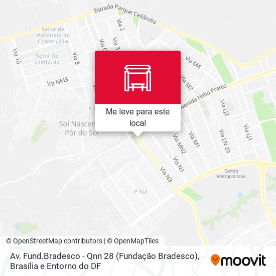 Av. Fund.Bradesco - Qnn 28 (Fundação Bradesco) mapa