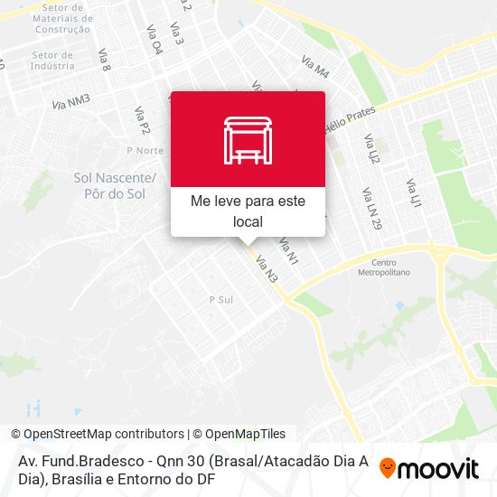 Av. Fund.Bradesco - Qnn 30 (Brasal / Atacadão Dia A Dia) mapa