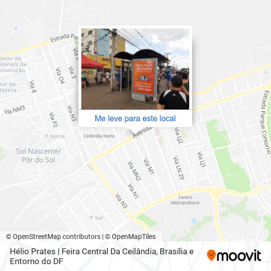 Hélio Prates | Feira Central Da Ceilândia mapa