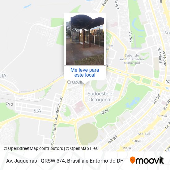 Av. Jaqueiras | QRSW 3/4 mapa