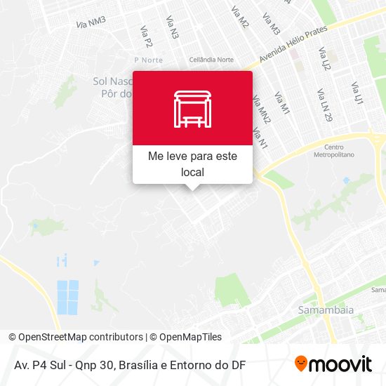 Av. P4 Sul - Qnp 30 mapa