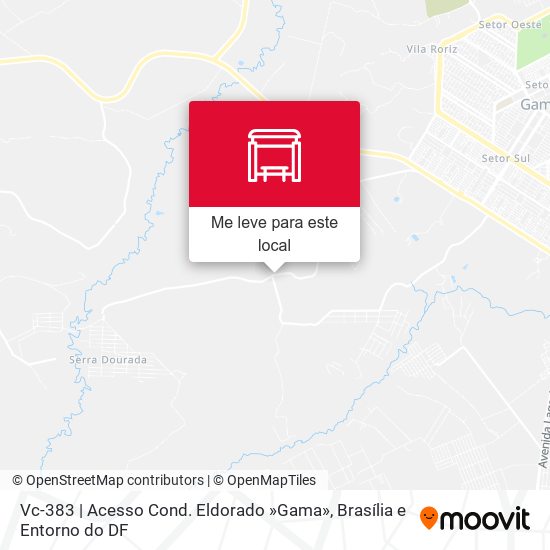 Vc-383 | Acesso Cond. Eldorado »Gama» mapa