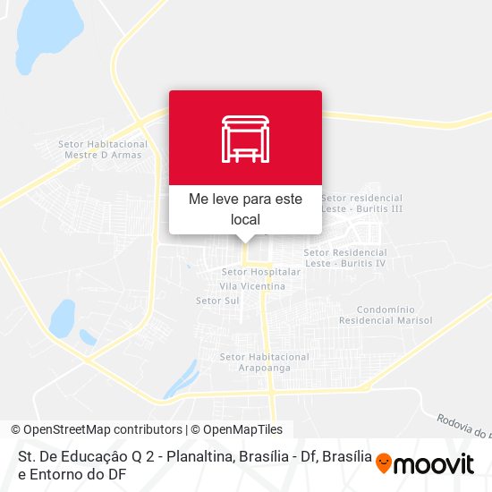 St. De Educaçâo Q 2 - Planaltina, Brasília - Df mapa