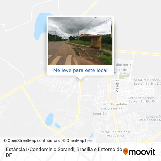 Estância I/Condomínio Sarandi mapa