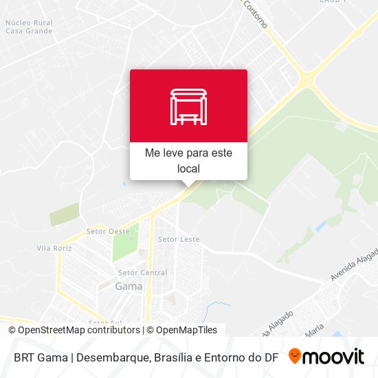 BRT Gama | Desembarque mapa